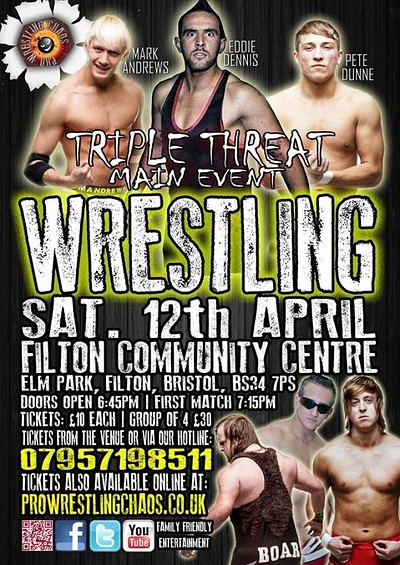 Pro Wrestling Chaos 5: Triple at Filton Community Centre,
