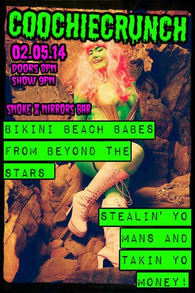 Coochiecrunch Burlesque Show at Smoke And Mirrors Pub