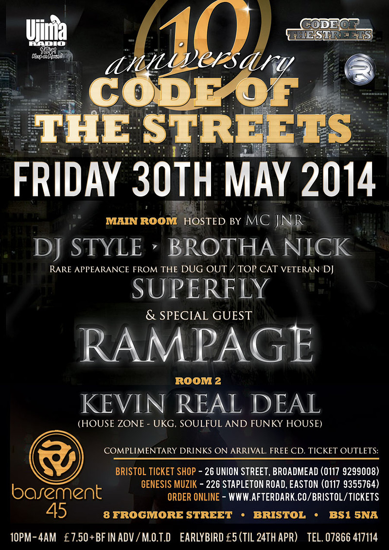 Code Of The Streets at Basement 45 8 Frogmore St