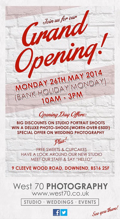 West 70 Photography's Opening at 9 Cleeve Wood Rd, Downend