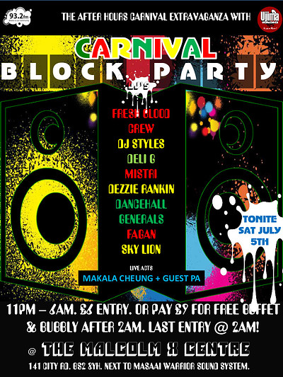 Carnival Block Party at Malcolm X Centre