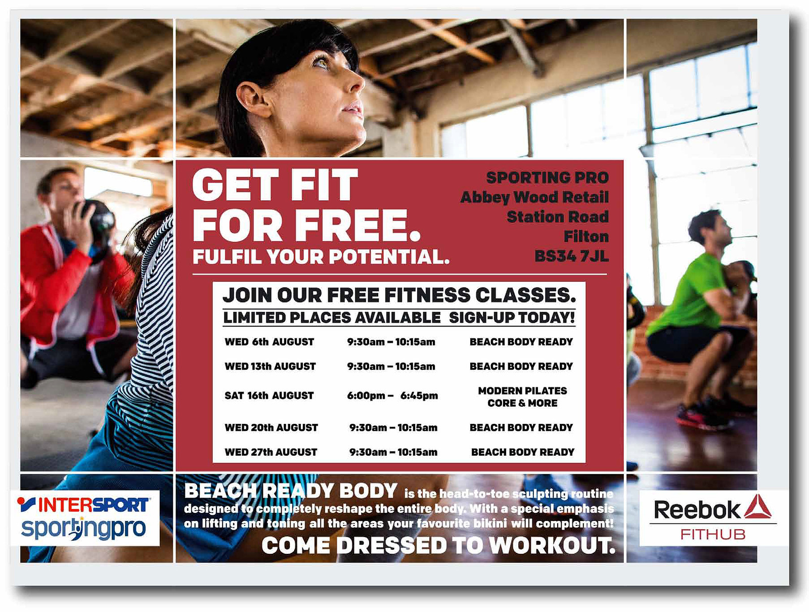 Free Fitness Class In Bristol at Sporting Pro, Filton