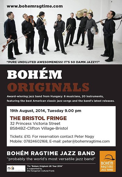 Bohem Ragtime Jazz Band Gig at The Fringe Bristol