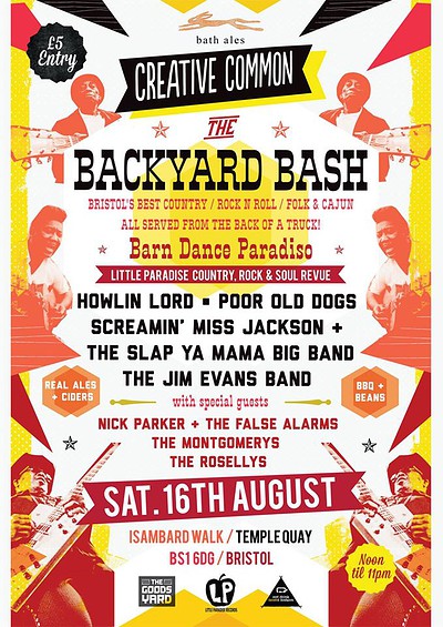 Back Yard Bash at Creative Common, Bs1 6dg