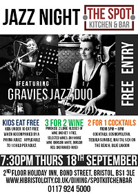 Free Jazz At Holiday Inn at Holiday Inn Bristol