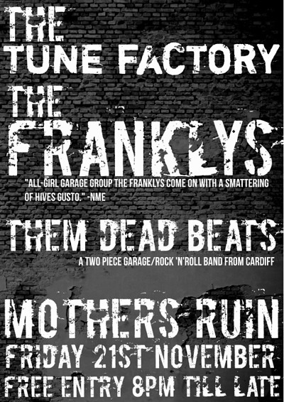 The Franklys / Them Dead Beats at The Mothers Ruin