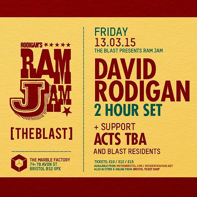 The Blast Pres. David Rodigan at The Marble Factory