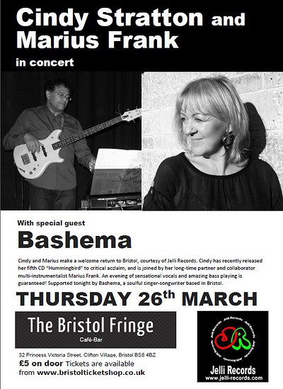 Cindy Stratton & Marius Frank at Bristol Fringe Cafe