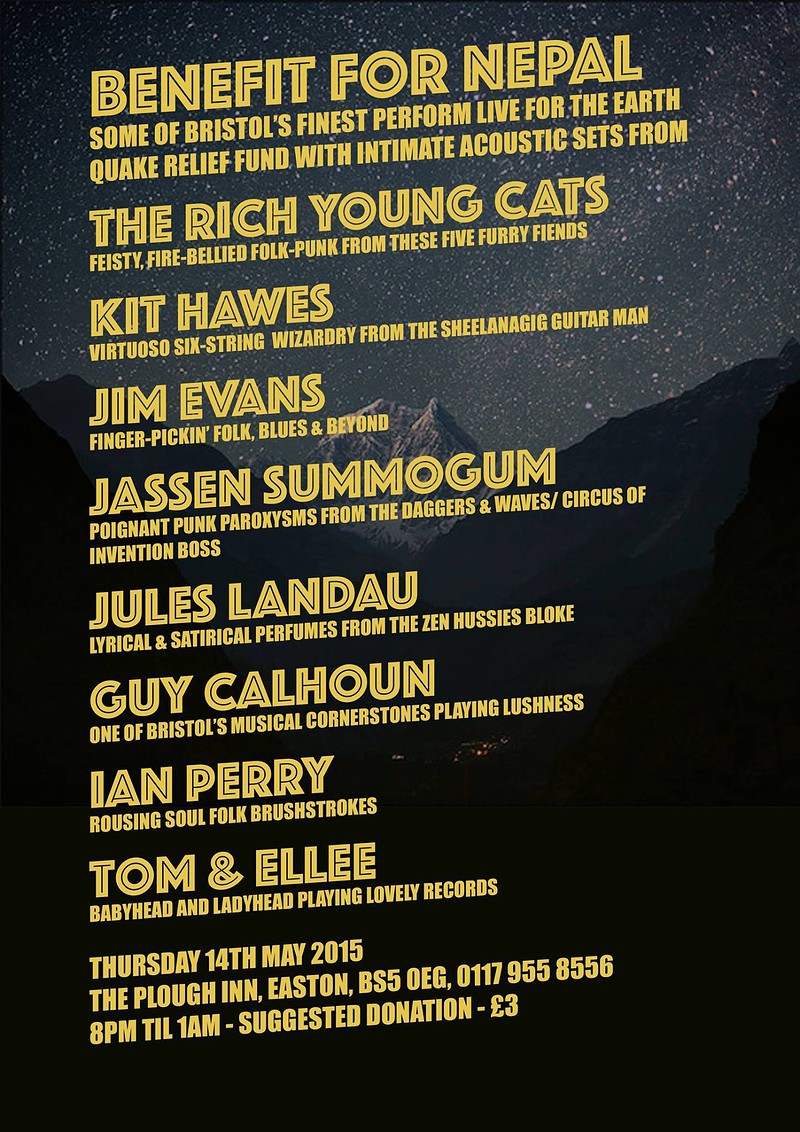 Nepal Earthquake Benefit at The Plough