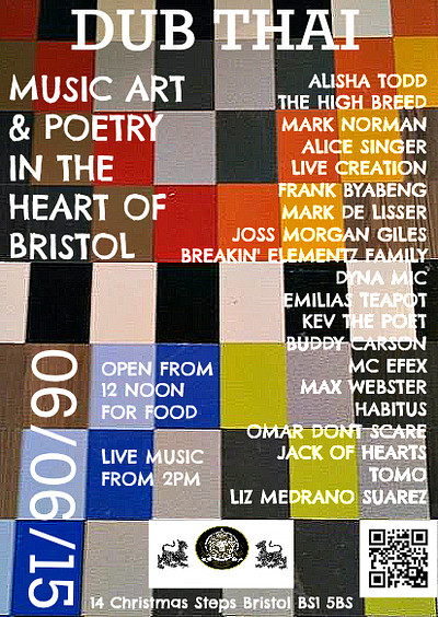 Music Poetry Art & Food at Dub Thai