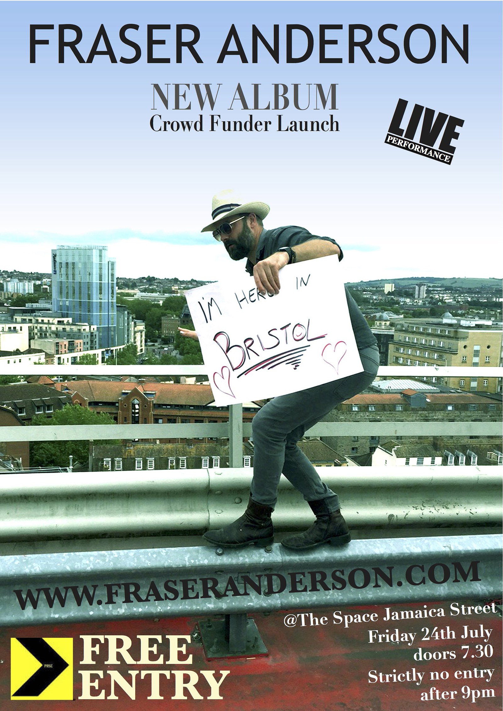 Fraser Anderson Launch Gig at Prsc Space