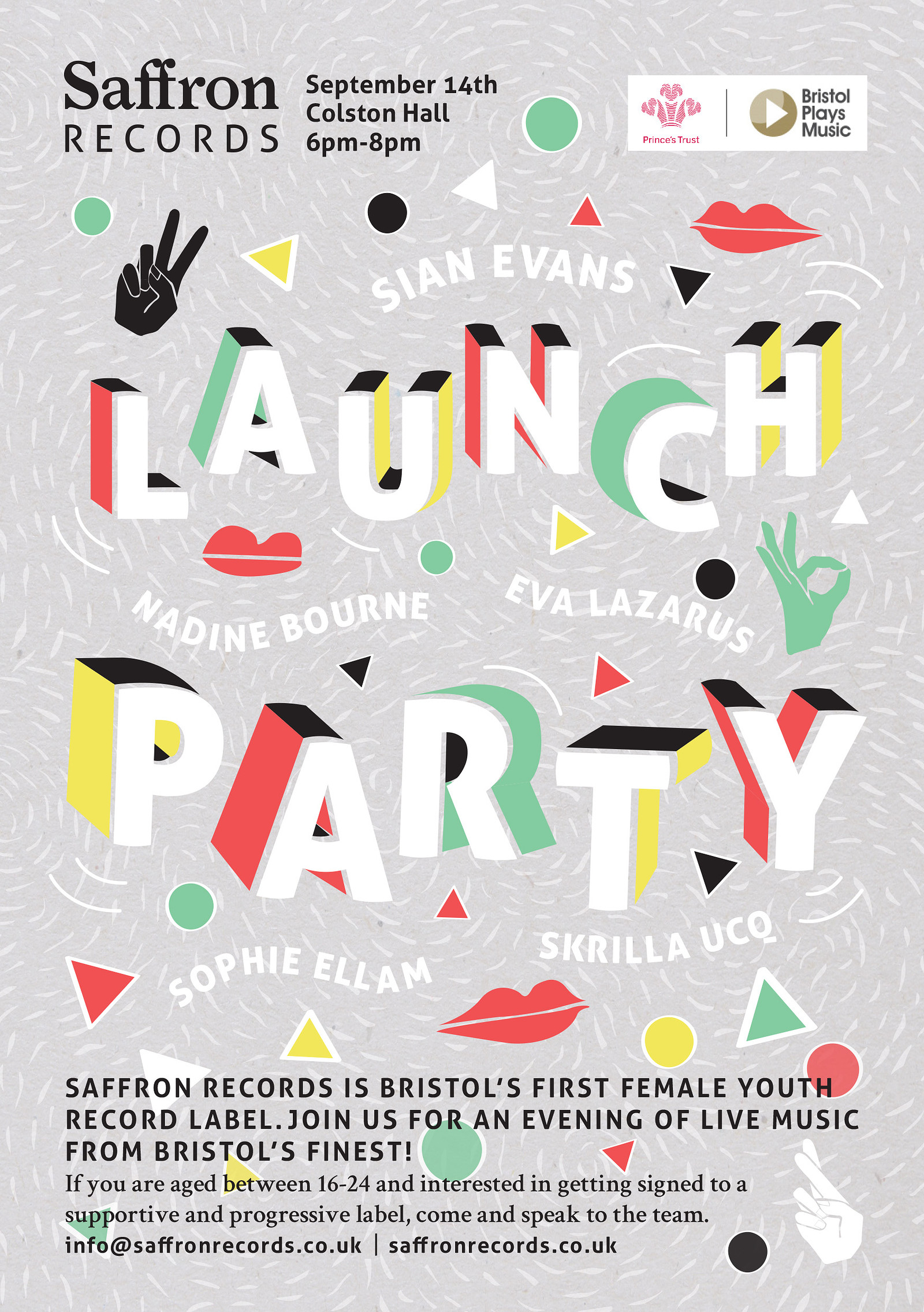 Saffron Records Launch at Colston Hall