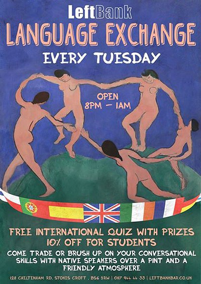 Language Exchange @ Left Bank at Leftbank