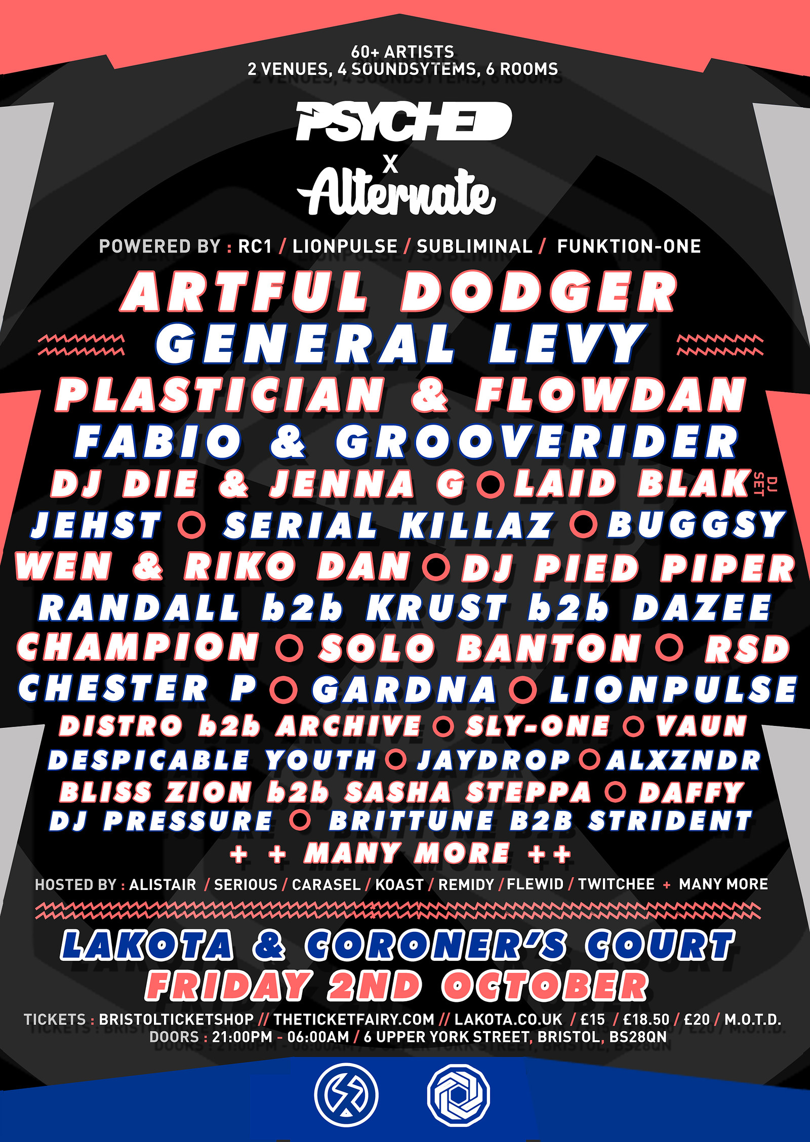 0psyched X Alternate 60+ Artis at Lakota &amp; Coroners Court