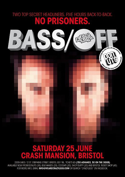 Crazylegs Presents Bass/off at Crash Mansion