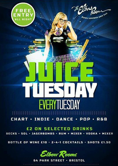 Juice Tuesdays Student Night at The Elbow Room