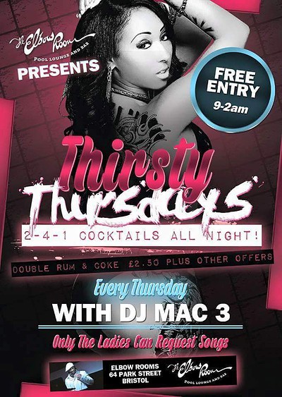 Thirsty Thursdays at The Elbow Room