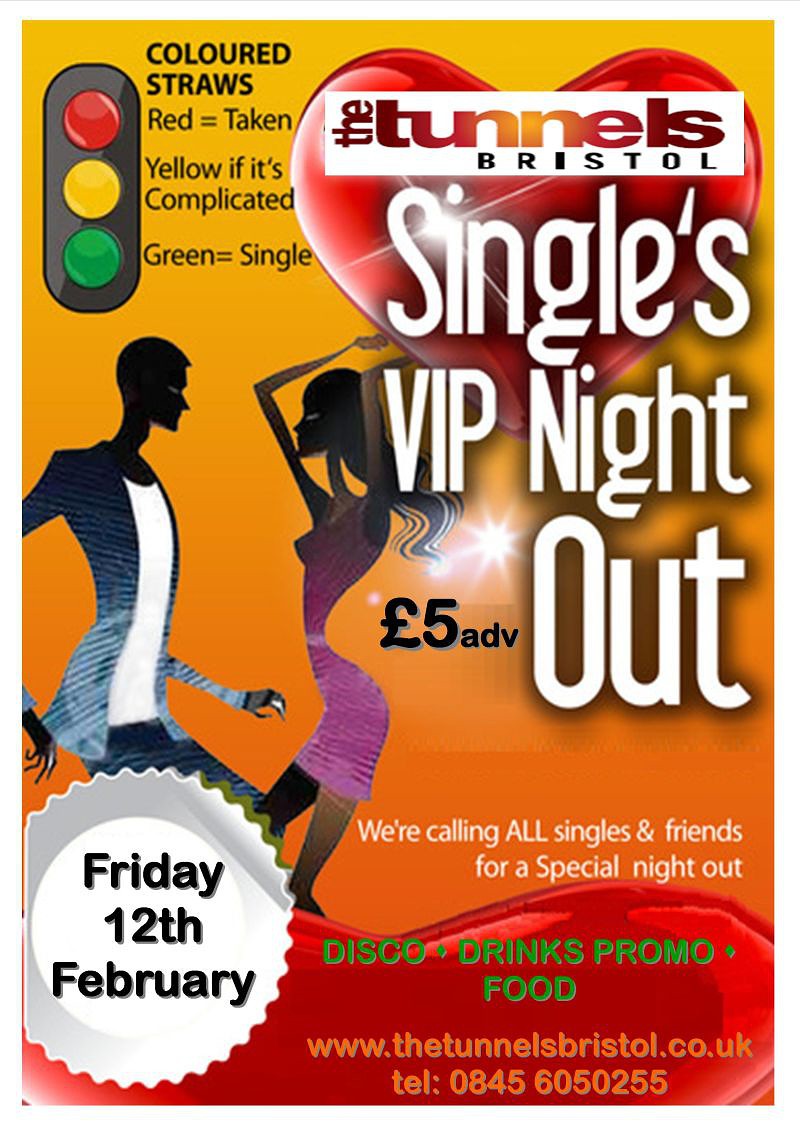 Valentine's Vip Singles Night at The Tunnels Bristol