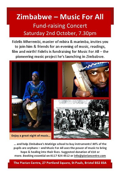 Zimbabwe     Music For All at The Pierian Centre