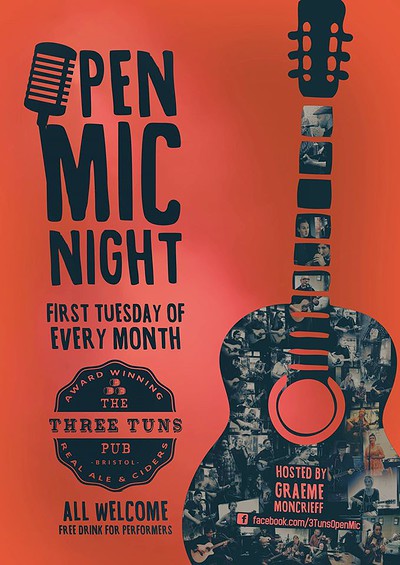 Tuesday Open Mic Night at The Three Tuns