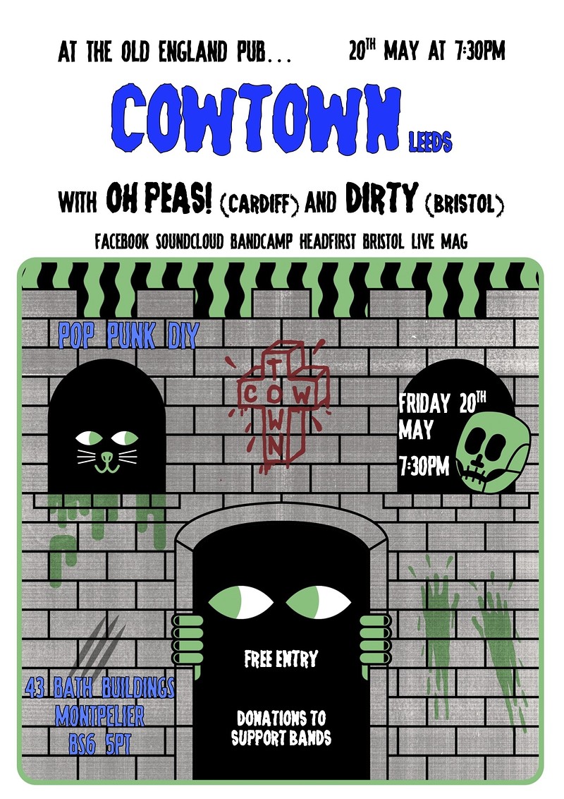 Cowtown + Oh Peas + DiRTY at The Old England Pub