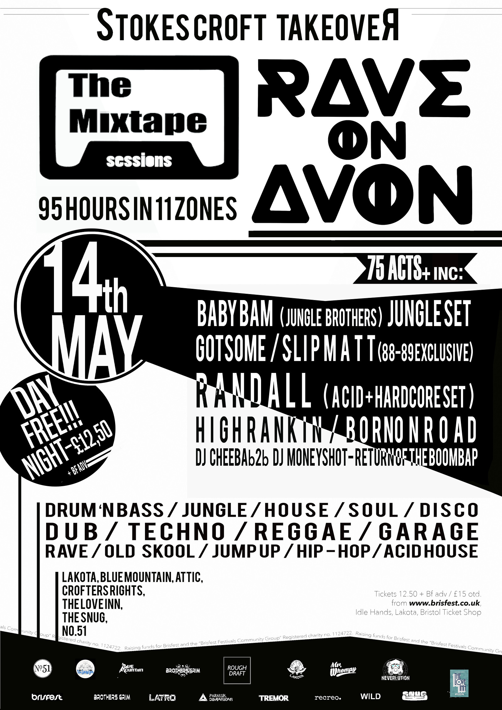 Rave on Avon presents The Mixtape Sessions at Stokes Croft