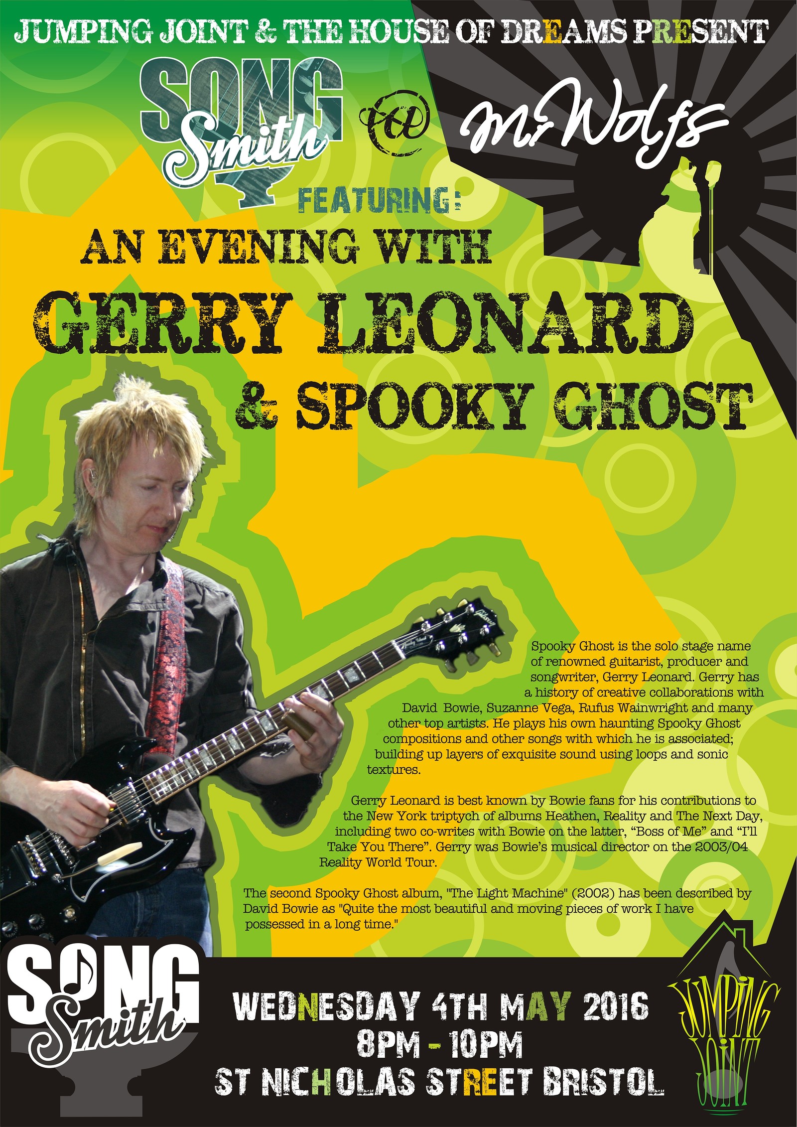 An Evening with Gerry Leonard and Spooky at Mr Wolfs