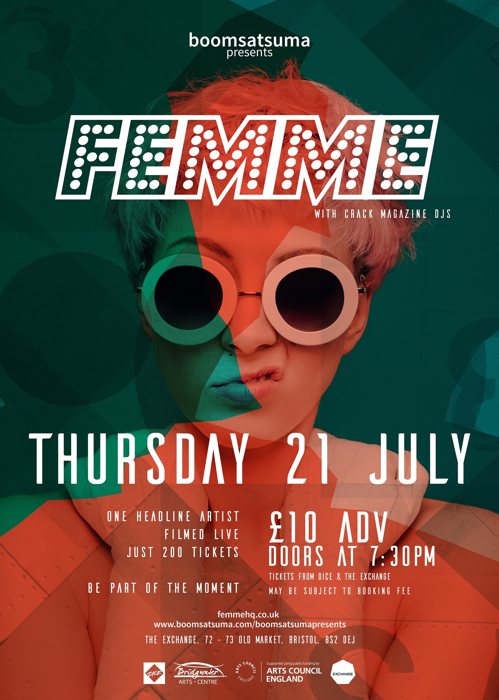 POSTPONED - Boomsatsuma presents FEMME at Exchange