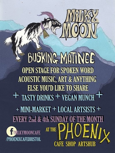 Milky Moon Busking Matinee at Phoenix Cafe, Shop, Artshub