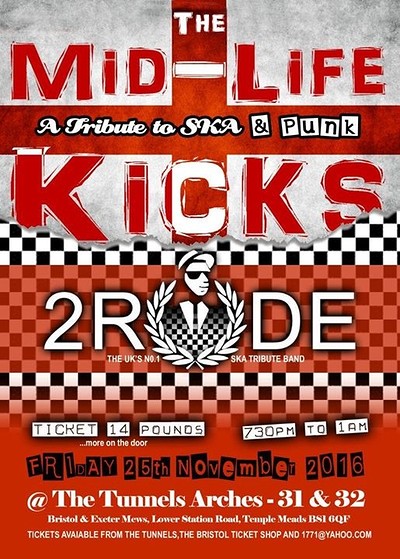 2 Rude & the Mid Life Kicks at The Tunnels