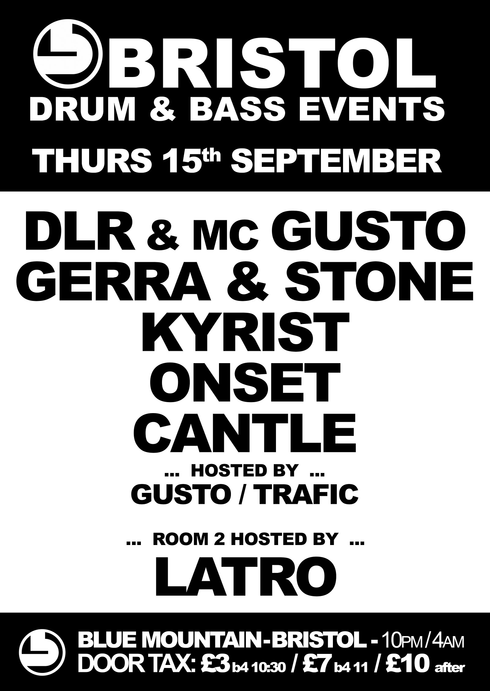 Bristol Drum & Bass Events Presents at Blue Mountain