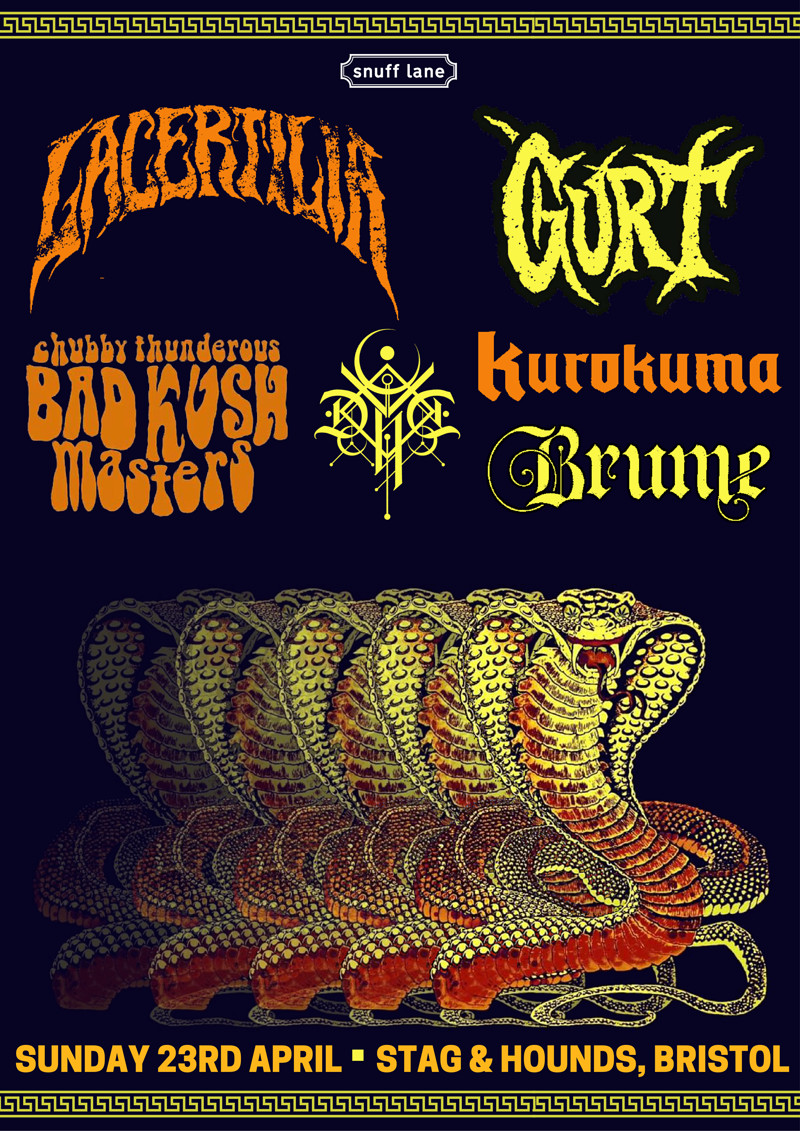 Lacertilia / Gurt / CTBKM / DVNE / Kurokuma /Brume at The Stag And Hounds