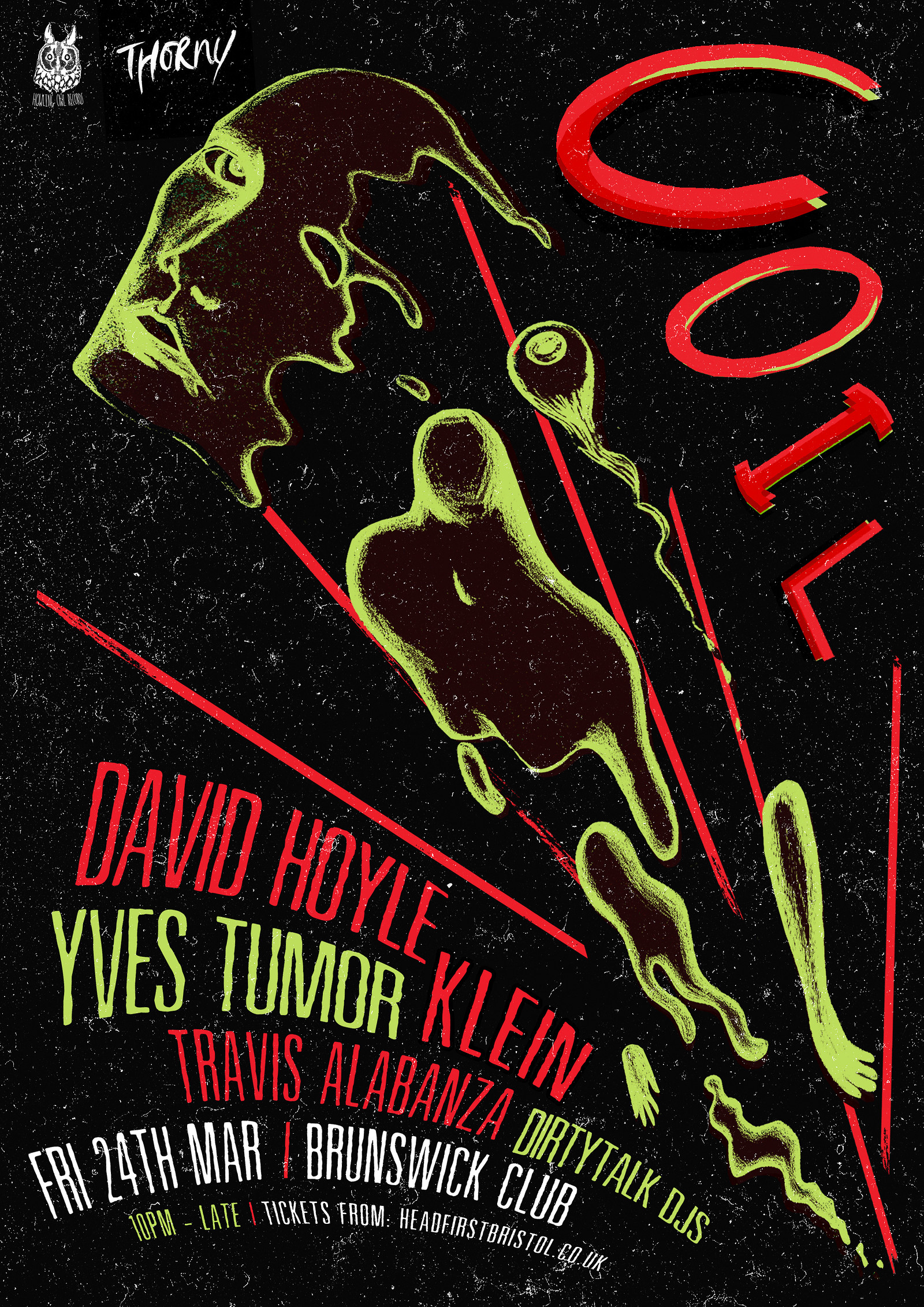 Howling Owl + THORNY Present COIL at Brunswick Club