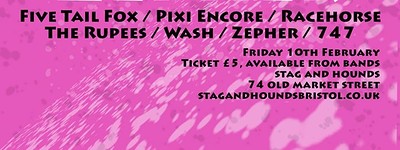 Five Tail Fox, Pixi Encore & Racehorse at The Stag And Hounds