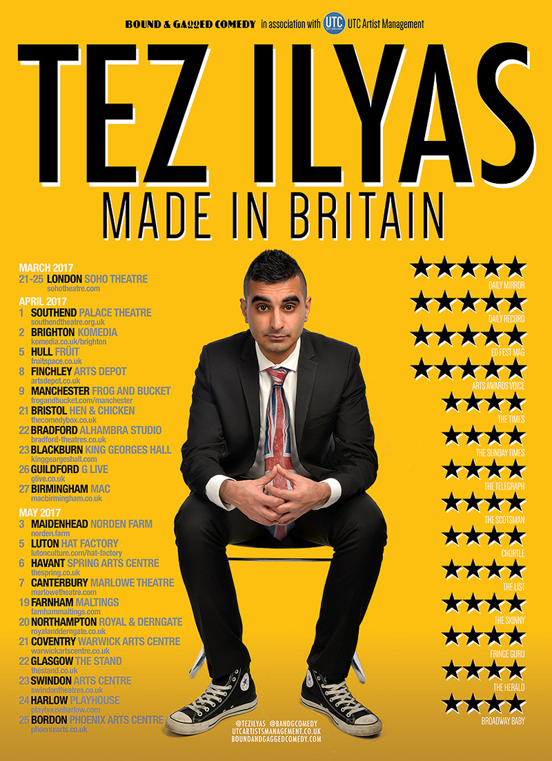 Tez Ilyas - Made in Britain Tour 2017 at Hen & Chicken