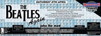 Department S Club Night with The Beatles Again at The Lanes