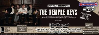 Department S Club Night with The Temple Keys at The Lanes