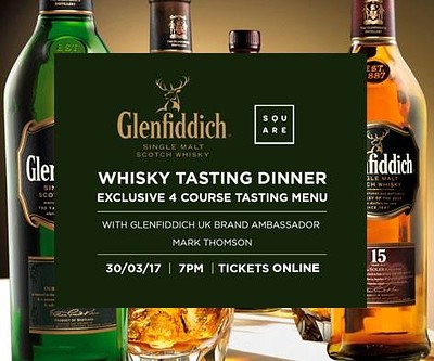 Glenfiddich Whisky Tasting Dinner at The Square Club