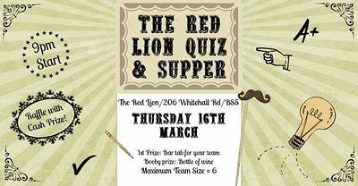 The Red Lion Pub Quiz & Supper at The Red Lion