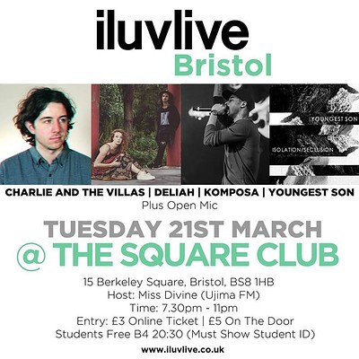 IluvBristol 21.3.17 at The Square Club