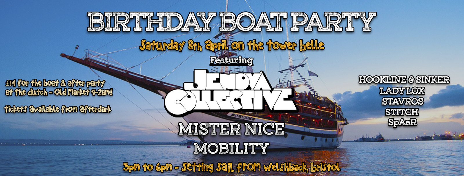 Big Birthday Boat Party at The Tower Belle