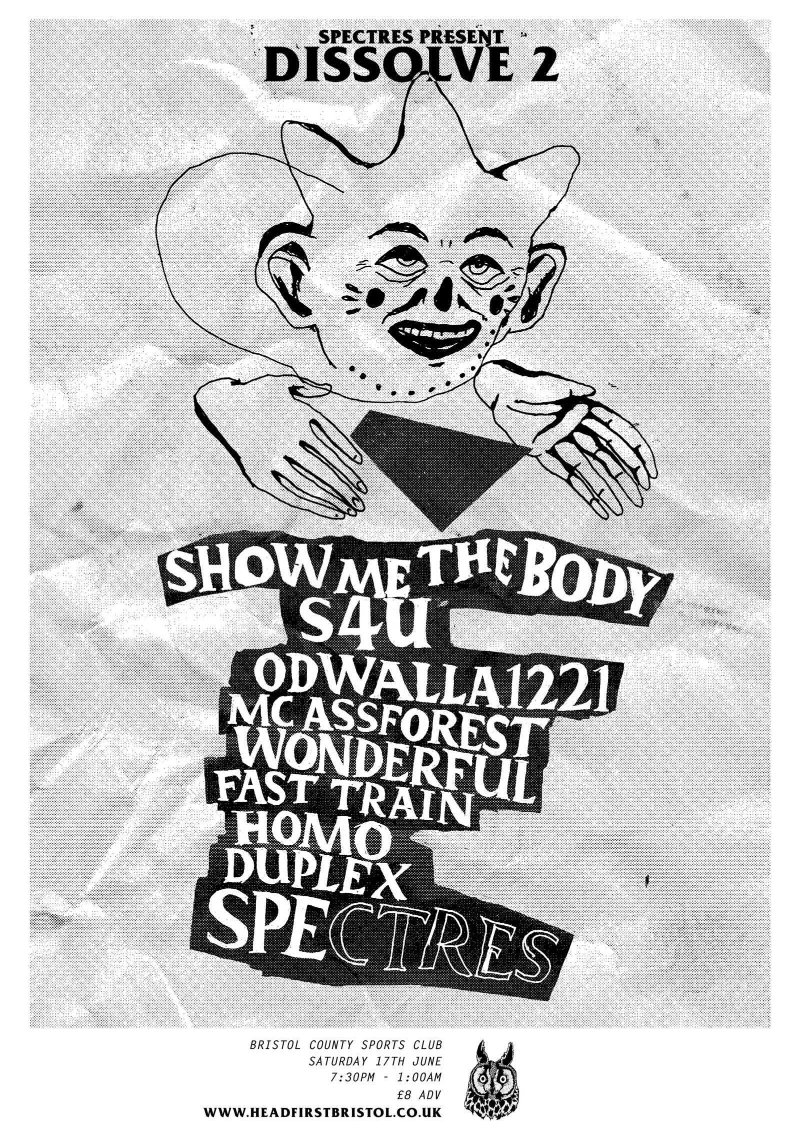 SHOW ME THE BODY / S4U / SPECTRES... at Bristol County Sports Pub