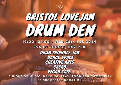 Lovejam & 395 Presents: SACRED DRUMS & ARTS at 395 Bristol