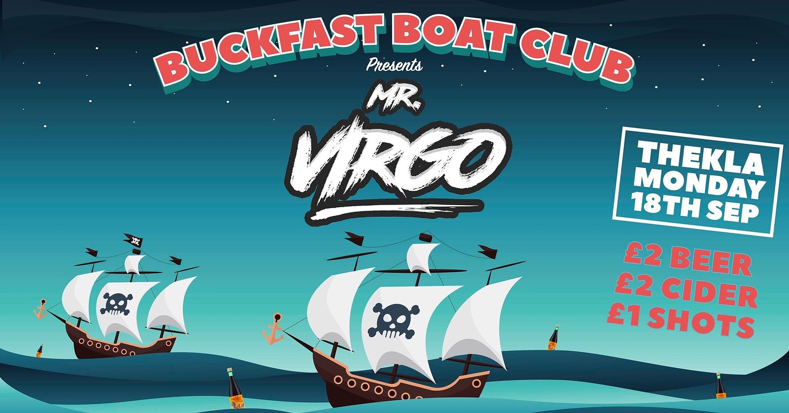 Buckfast Boys Boat Party - Freshers Party at Thekla