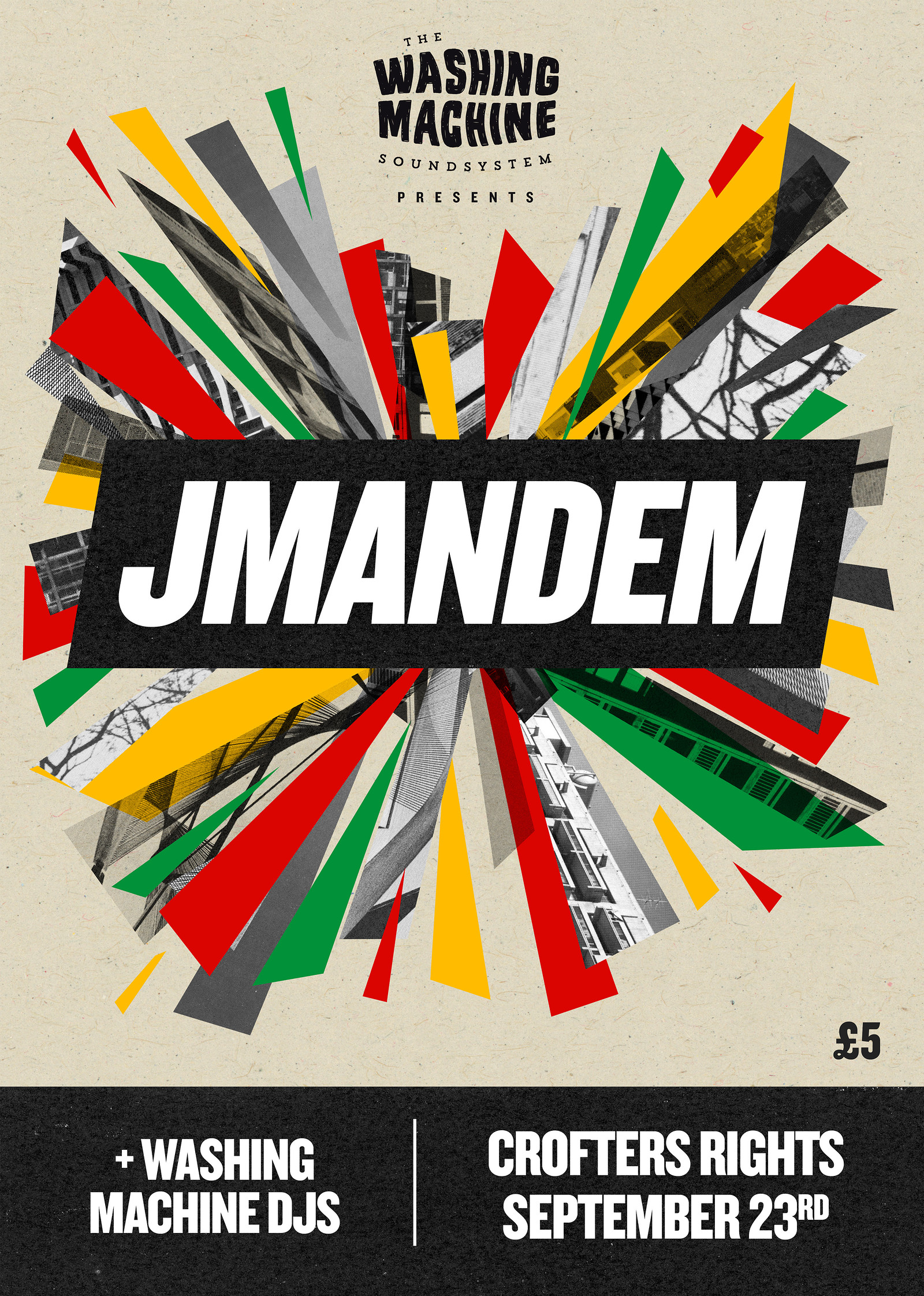 The Washing Machine Soundsystem presents JMANDEM at Crofters Rights