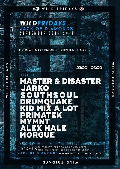 FMR presents. Wild Fridays / Morgue & A, Hale at Jack of Diamonds