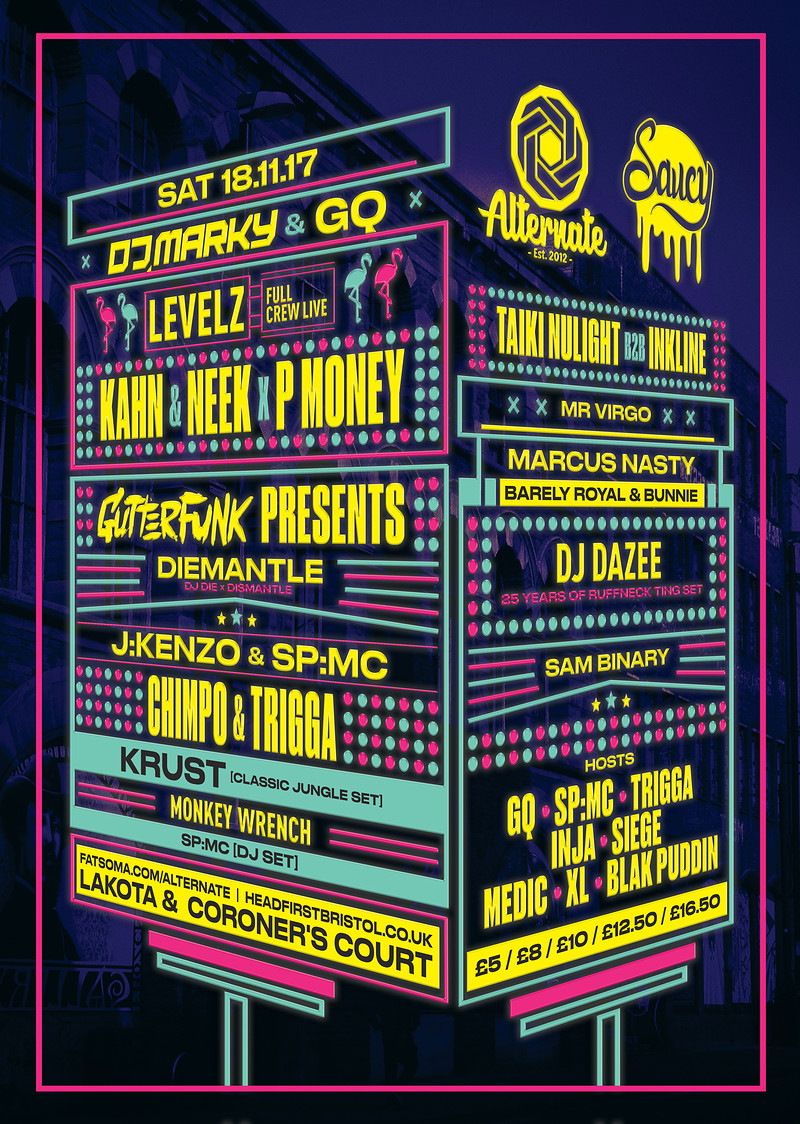 Alternate x Gutterfunk x Saucy at Lakota