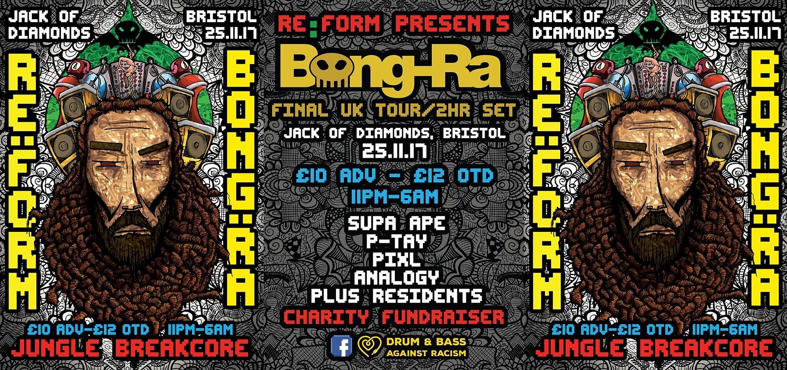 Re:Form present BONG-RA, SUPA APE, P-TAY, PIXL at Jack of Diamonds
