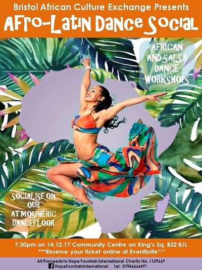 Afro-Latin Dance Social at Community Centre, Kings Sq, Bristol BS2 8JL