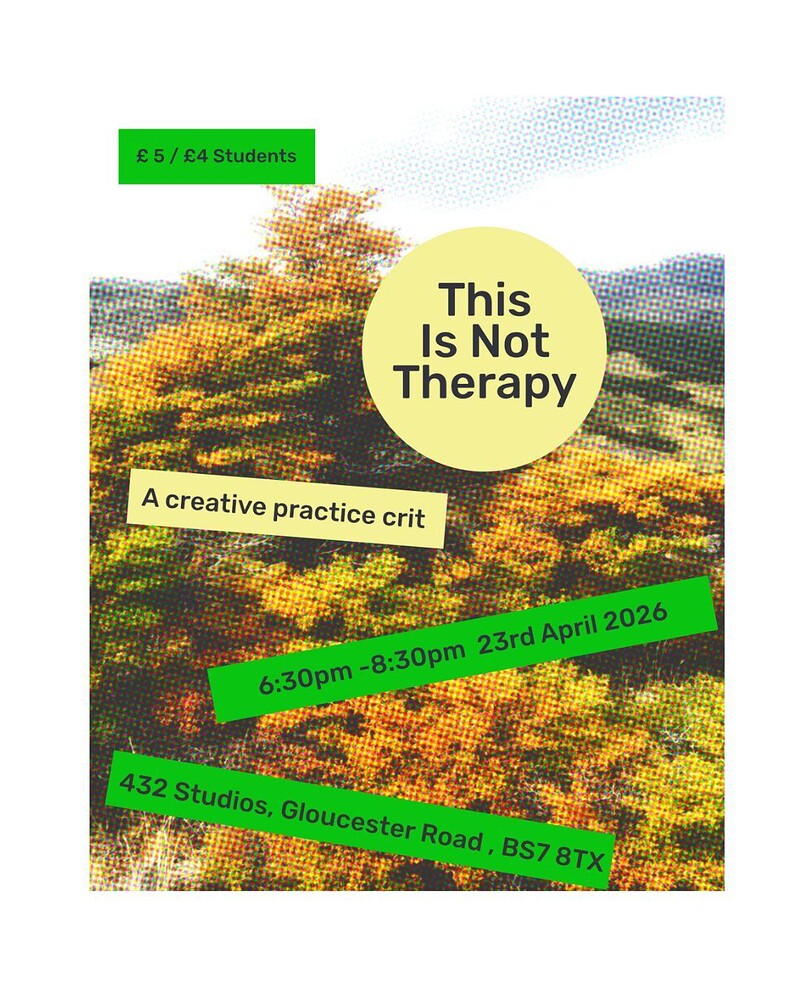 This Is Not Therapy - Monthly Creative Critique Sessions at 432 Studios